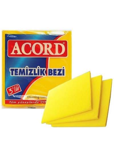 Acord Temizlik Bezi 35x40 Cm 3lü