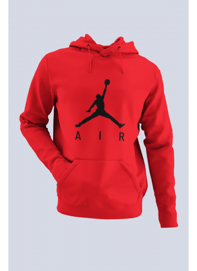 Air Jordan 03 Kırmızı NBA Erkek Kapşonlu Sweatshirt - Hoodie